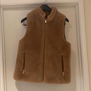 JCREW - Beautiful Tan Sherpa Vest
